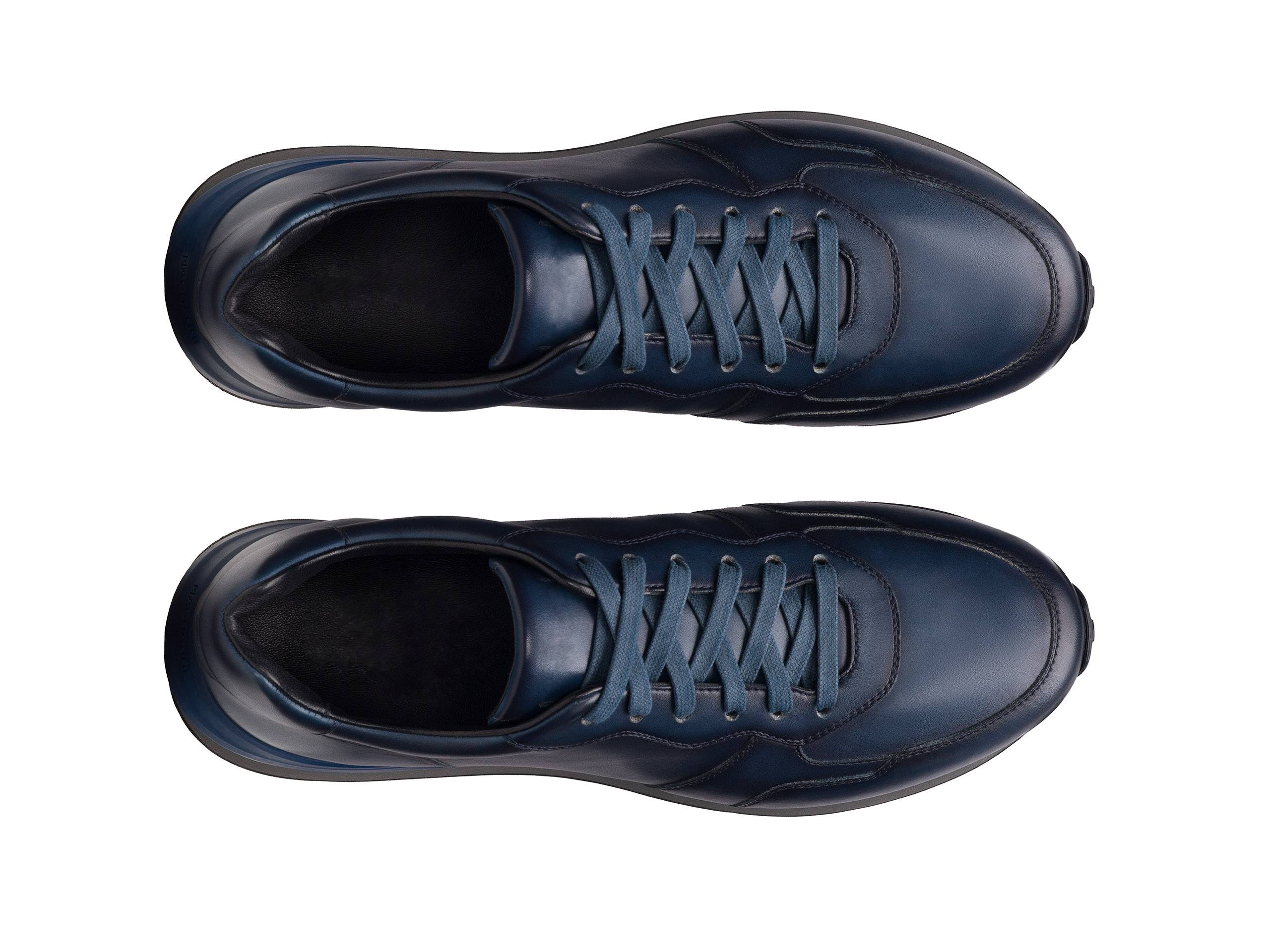 FLUX 350 | BLUE LEATHER SNEAKERS