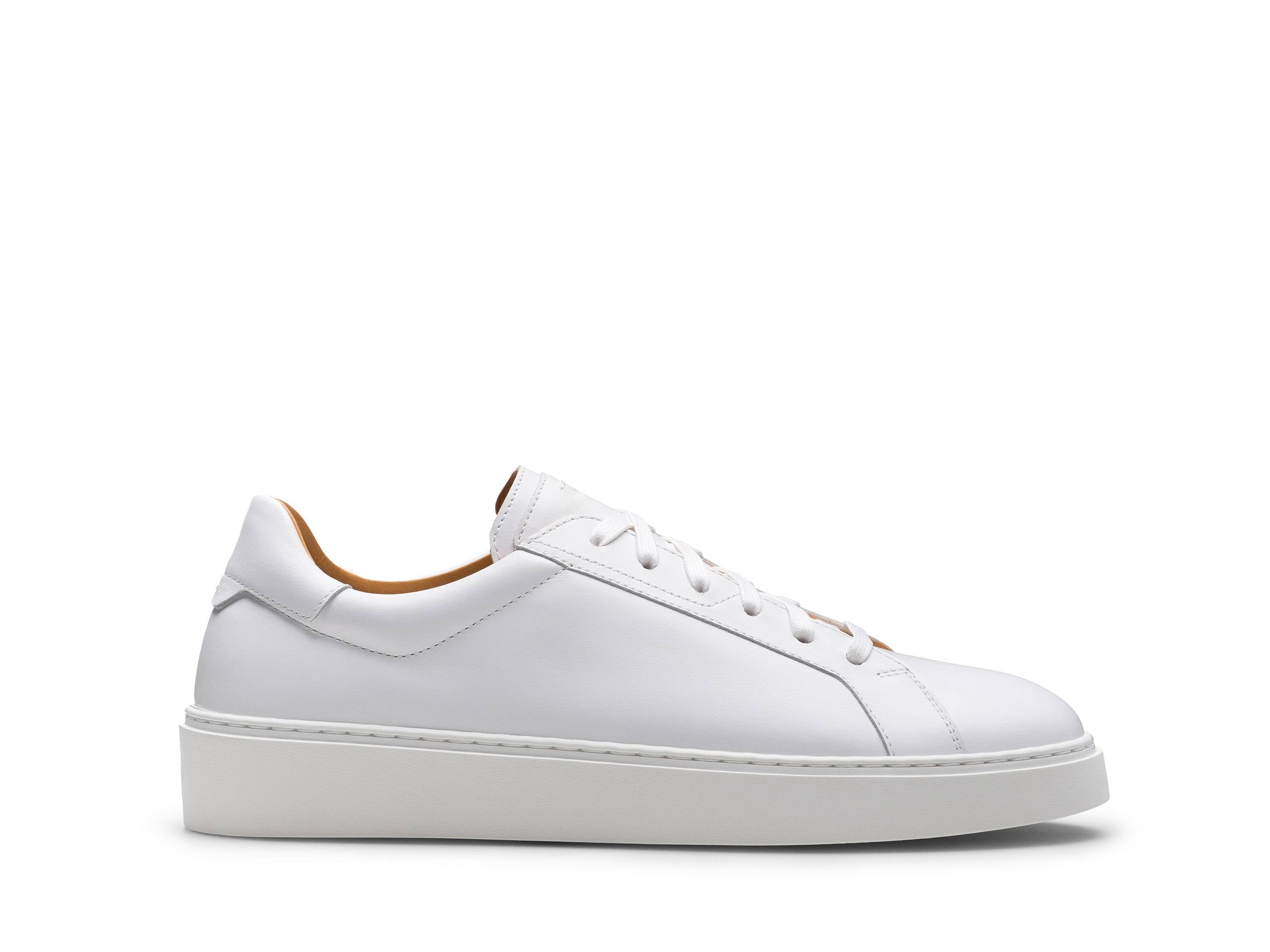 White leather sneakers