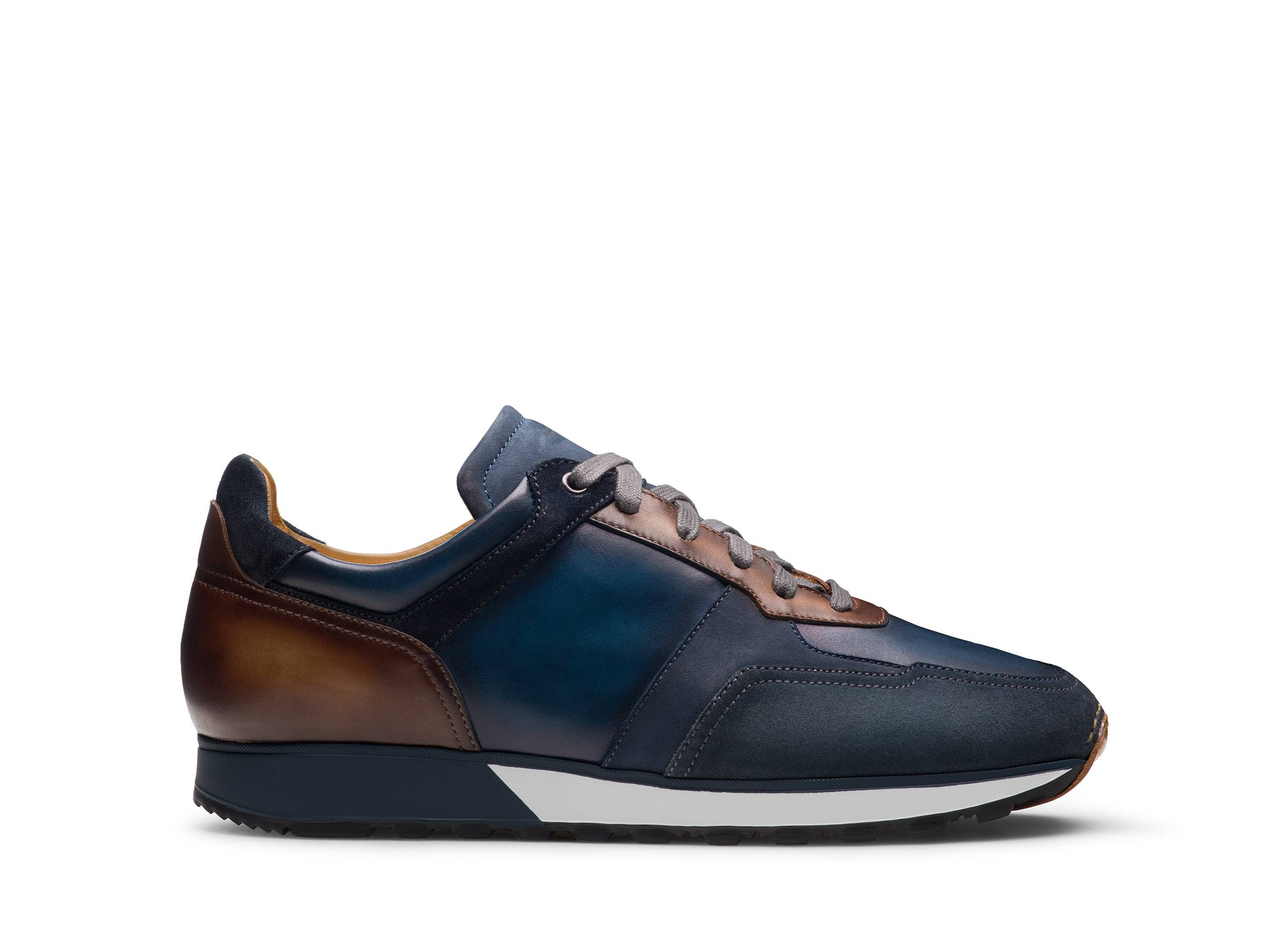 Scott - INC BLUE SUEDE LEATHER SNEAKERS