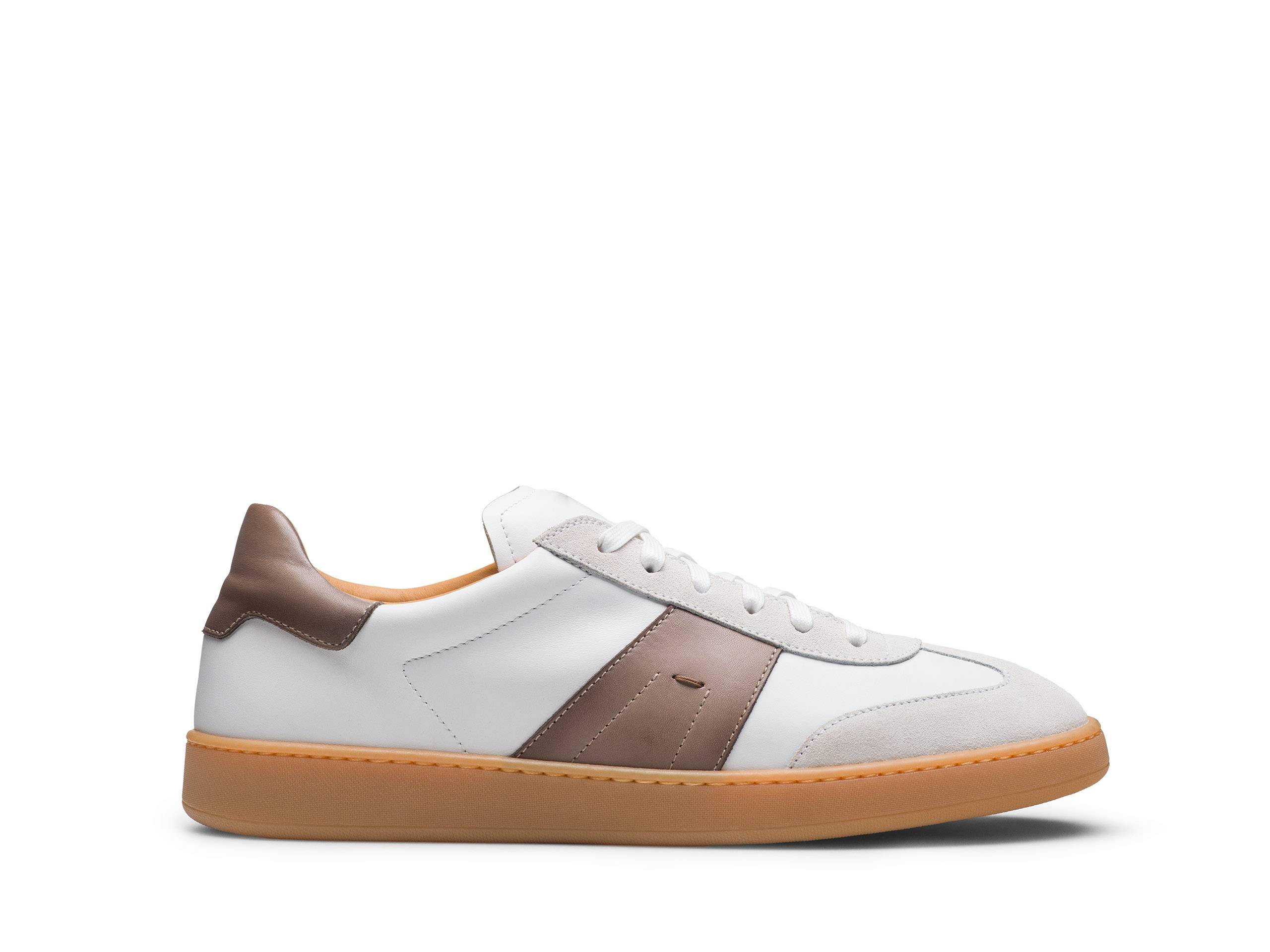 SIENA-GOLD - LIGHT COLOURS SUEDE LEATHER SNEAKERS