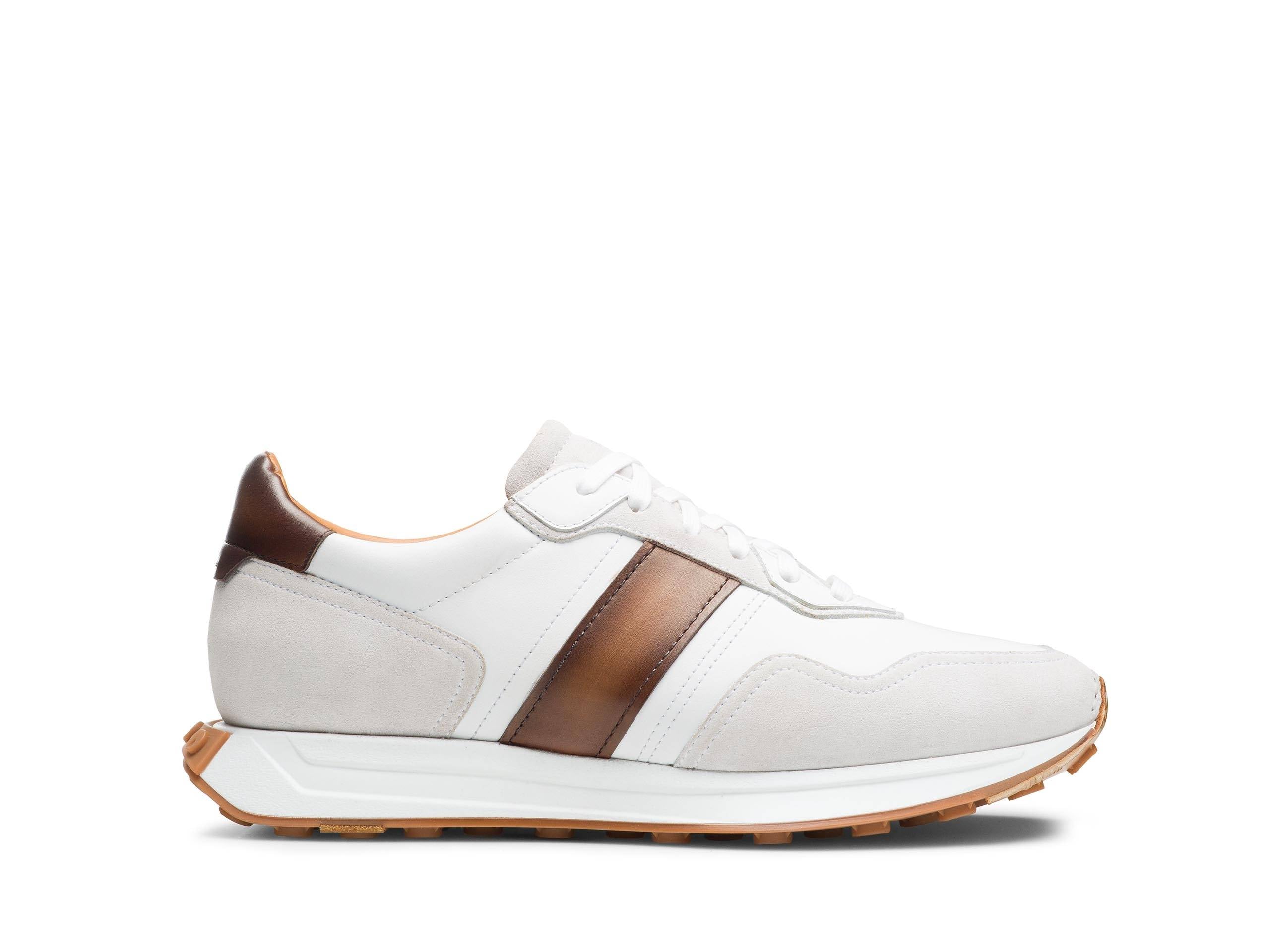 Mark - BROWN & WHITE SUEDE LEATHER SNEAKERS
