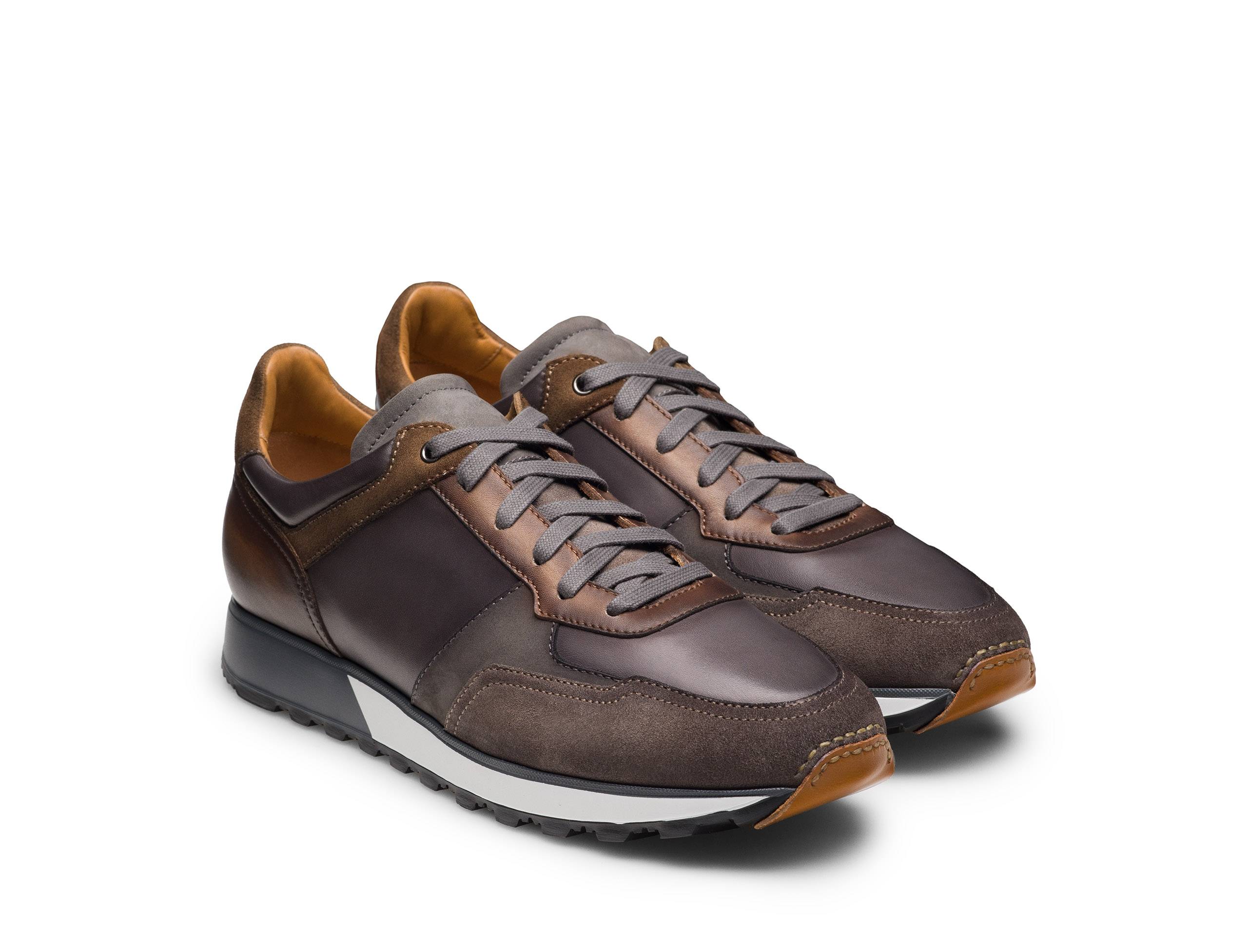 Edward - PURPLE & TAN SUEDE LEATHER SNEAKERS