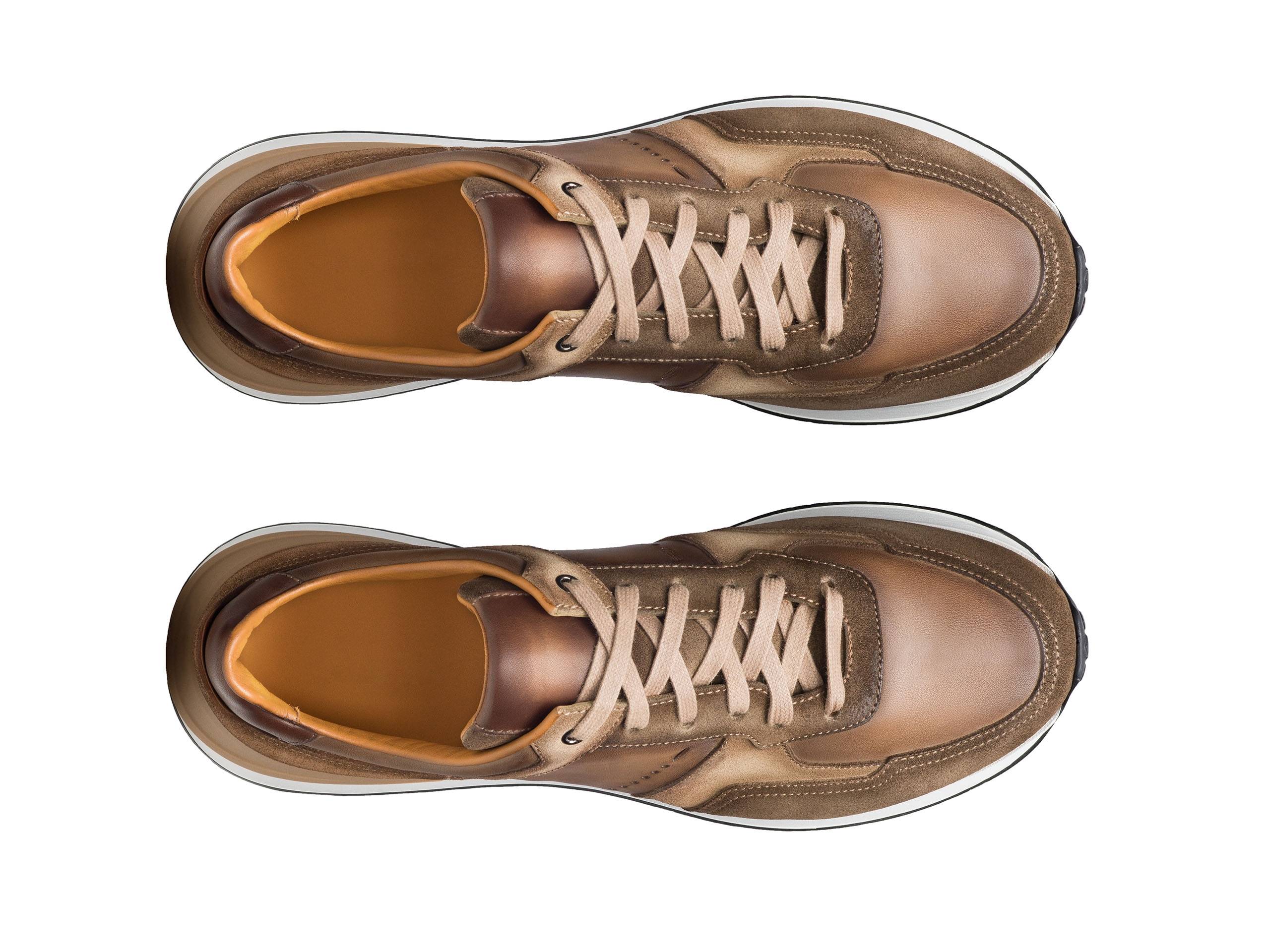 Nicholas - TAN & BROWN SUEDE LEATHER SNEAKERS