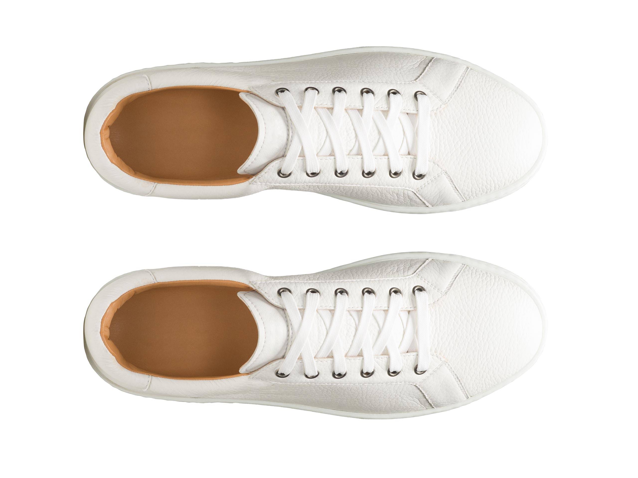 Justin - WHITE LEATHER SNEAKERS