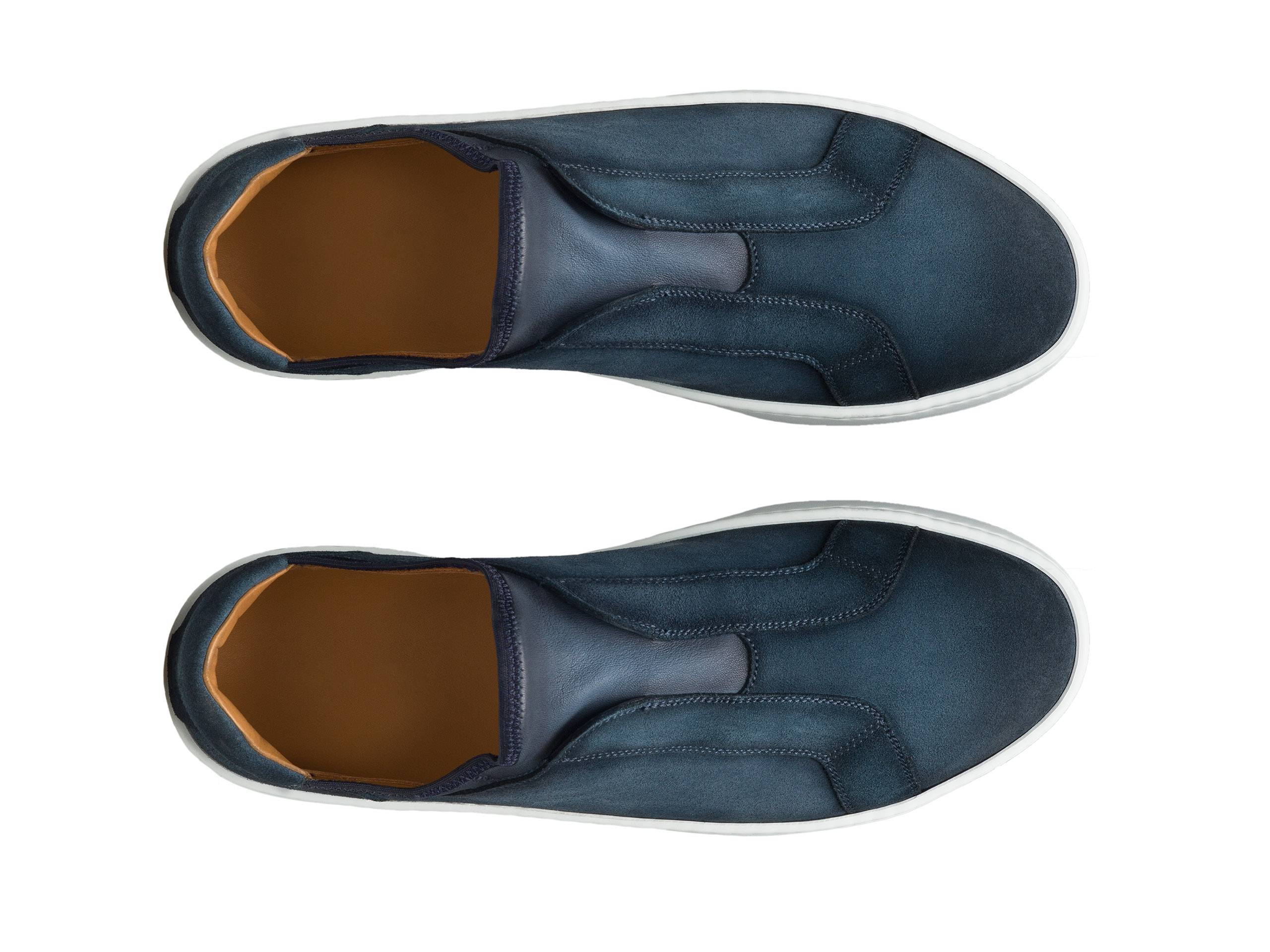 Jack - DEEP BLUE WHITHOUT LACE SUEDE LEATHER SNEAKERS