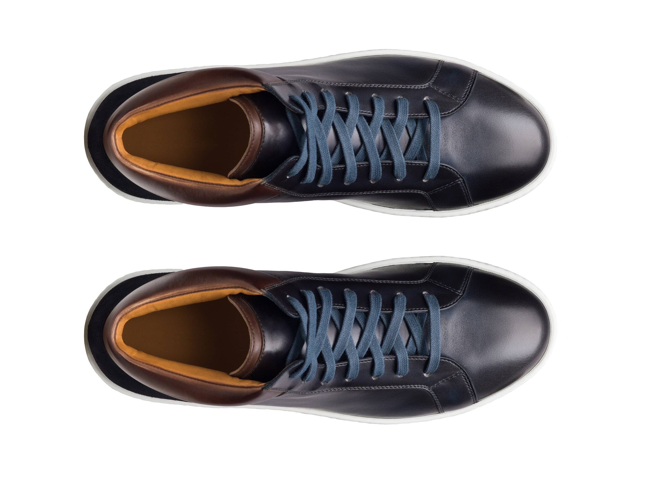 Richard - PURPLE & BROWN LEATHER SNEAKERS