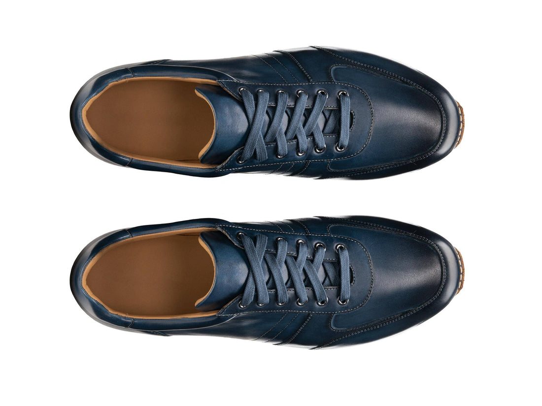 GLIDE 330 | BLUE LEATHER SNEAKER