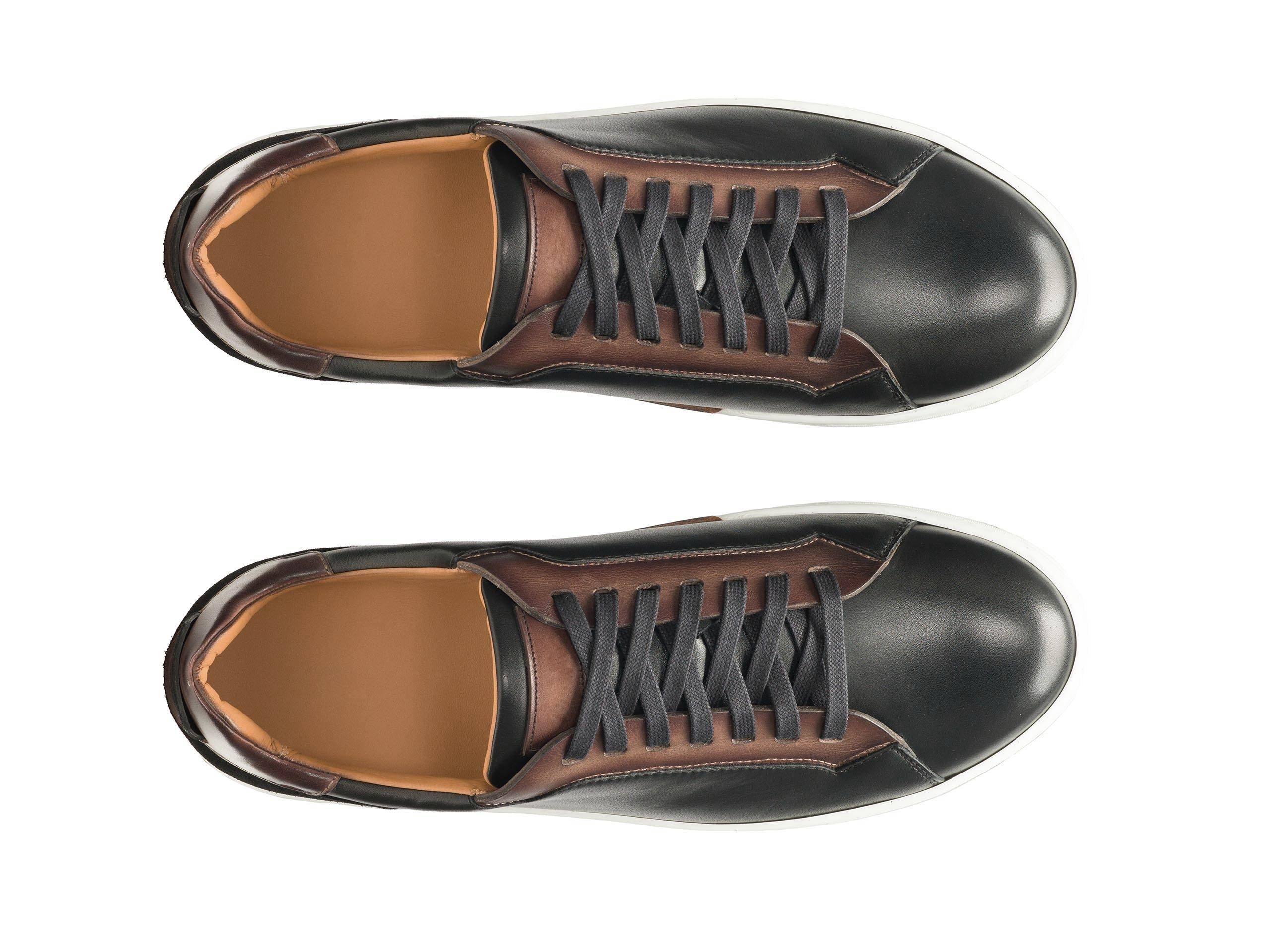 PRIME 101 | BLACK & BROWN LEATHER SNEAKERS