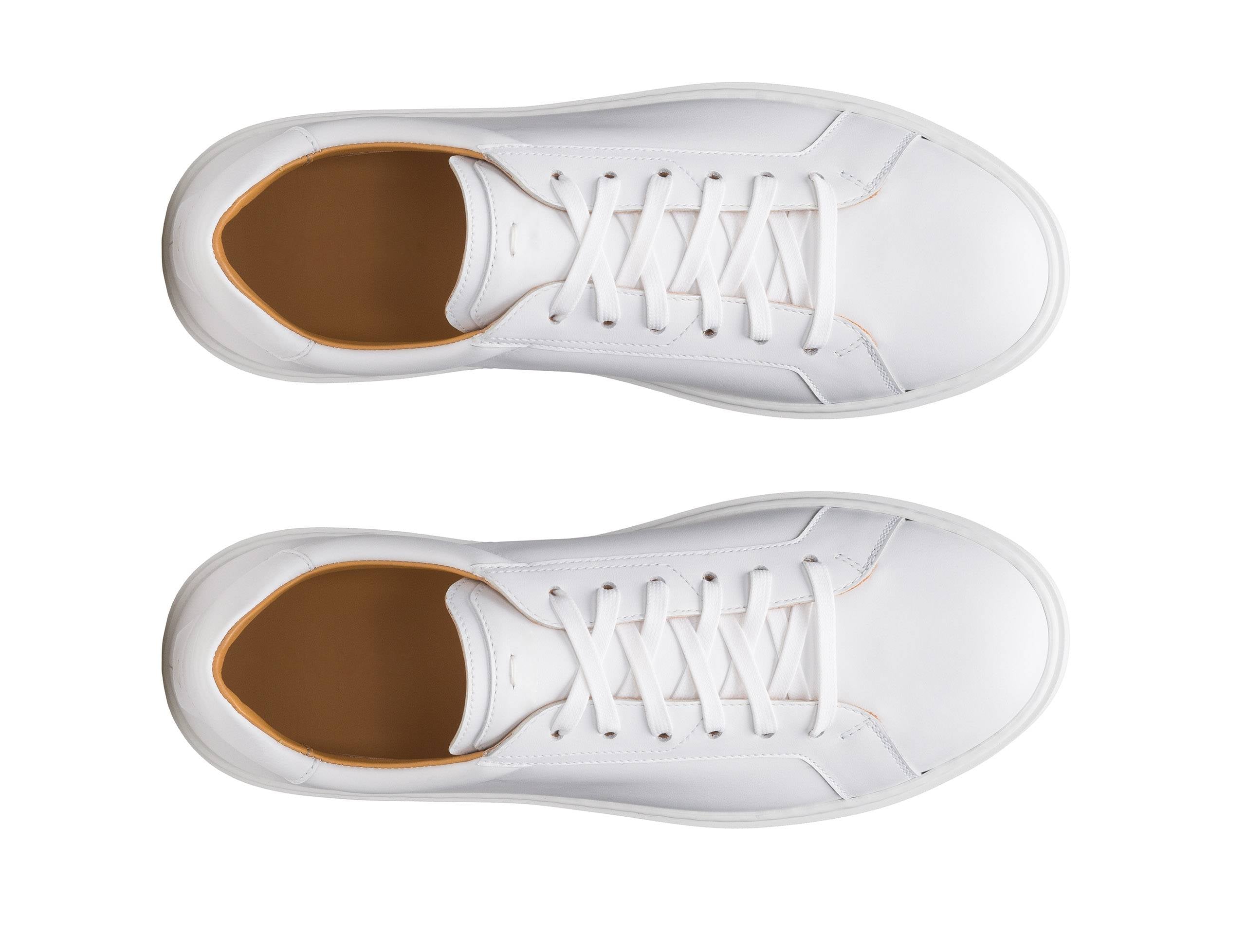 White leather sneakers