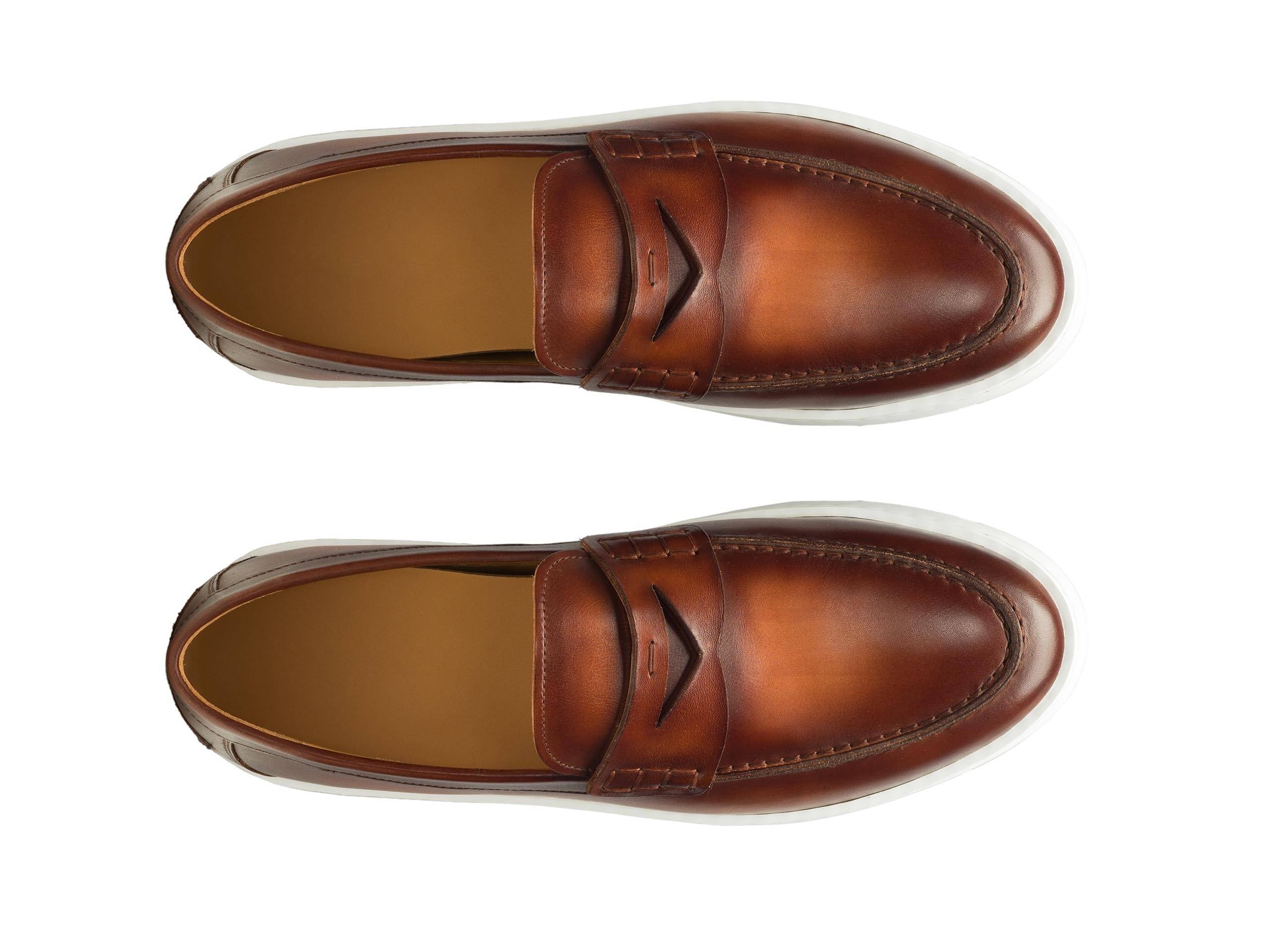 LUCCA-11 - DARK BROWN LEATHER LOAFER