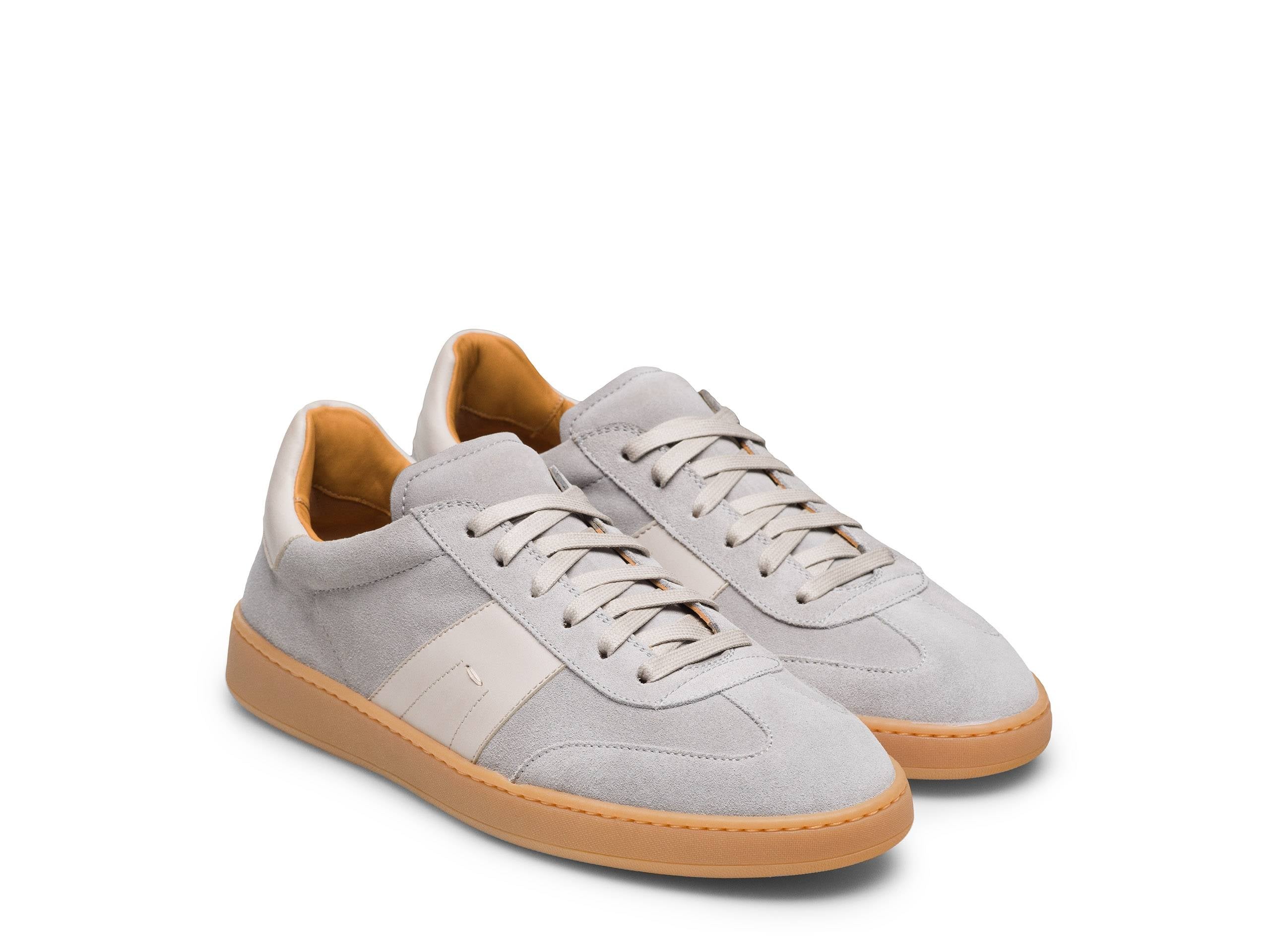 FIRENZE-X - PESTAL GREY SUEDE LEATHER SNEAKERS