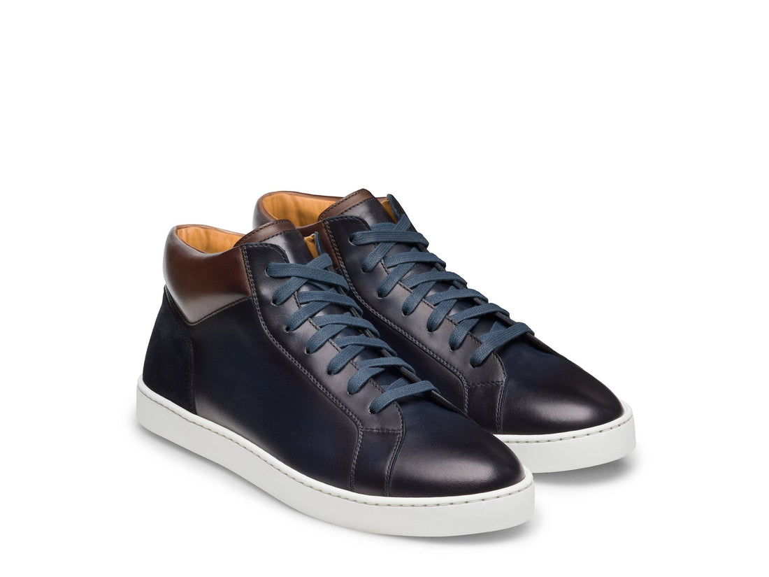 Richard - PURPLE & BROWN LEATHER SNEAKERS