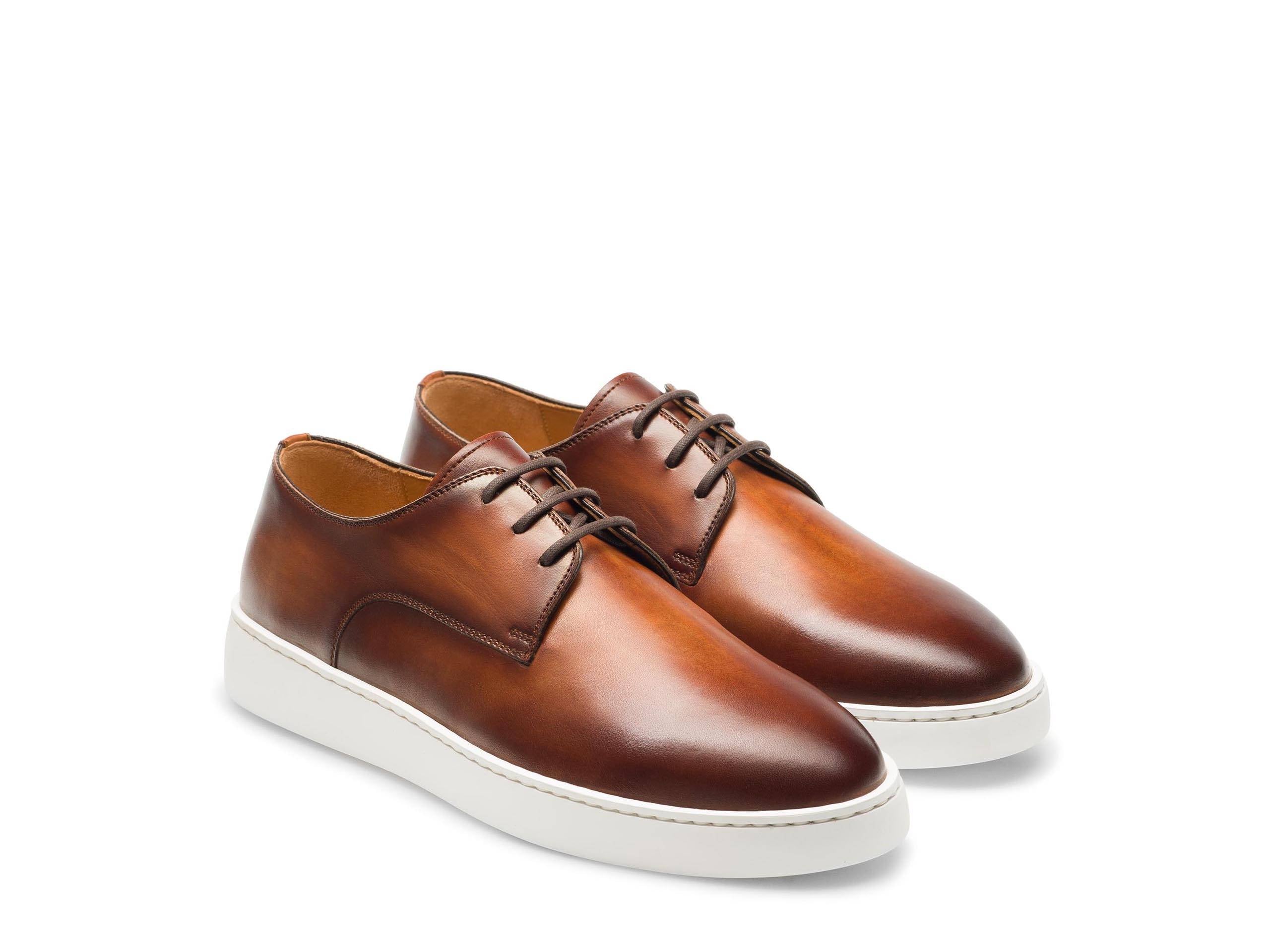 COMO-08 - MATTE TAN LEATHER SNEAKERS