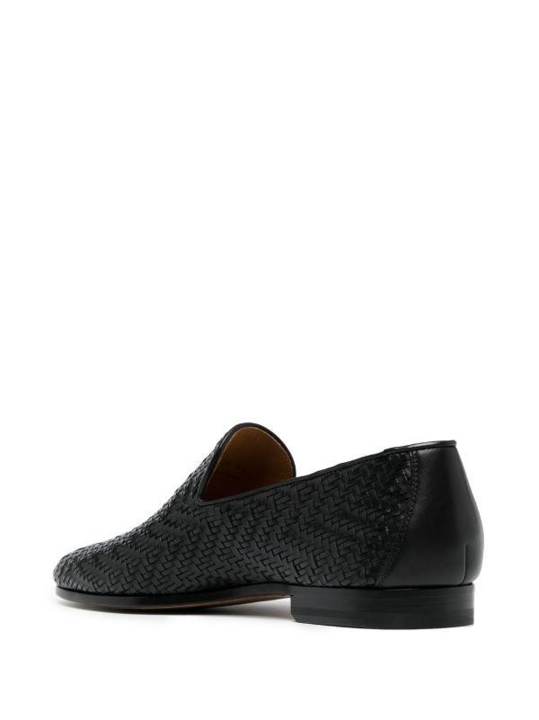 INTERWOVEN | BLACK LEATHER LOAFERS