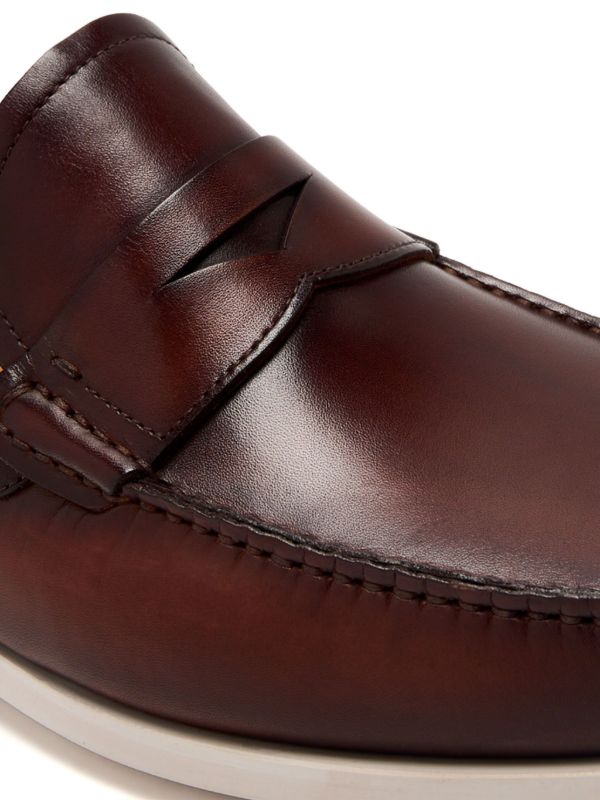 PENNY | BROWN LEATHER LOAFER