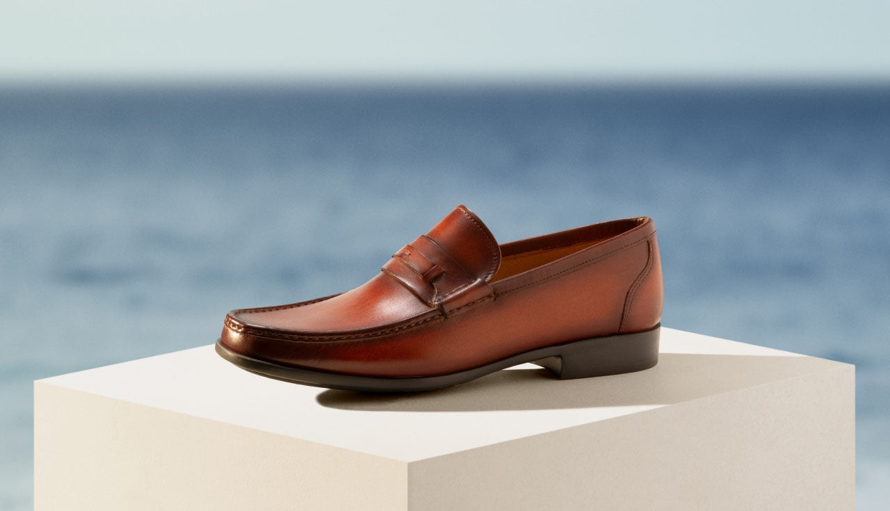DARWIN | TAN LEATHER moccasin
