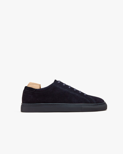 TROY | NAVY BLUE SUEDE LEATHER SNEAKERS