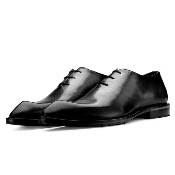 ADAM |  BLACK SLICE TOE LACE UPS