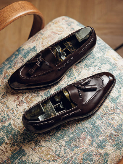 ED101 | BROWN TASSEL LOAFERS
