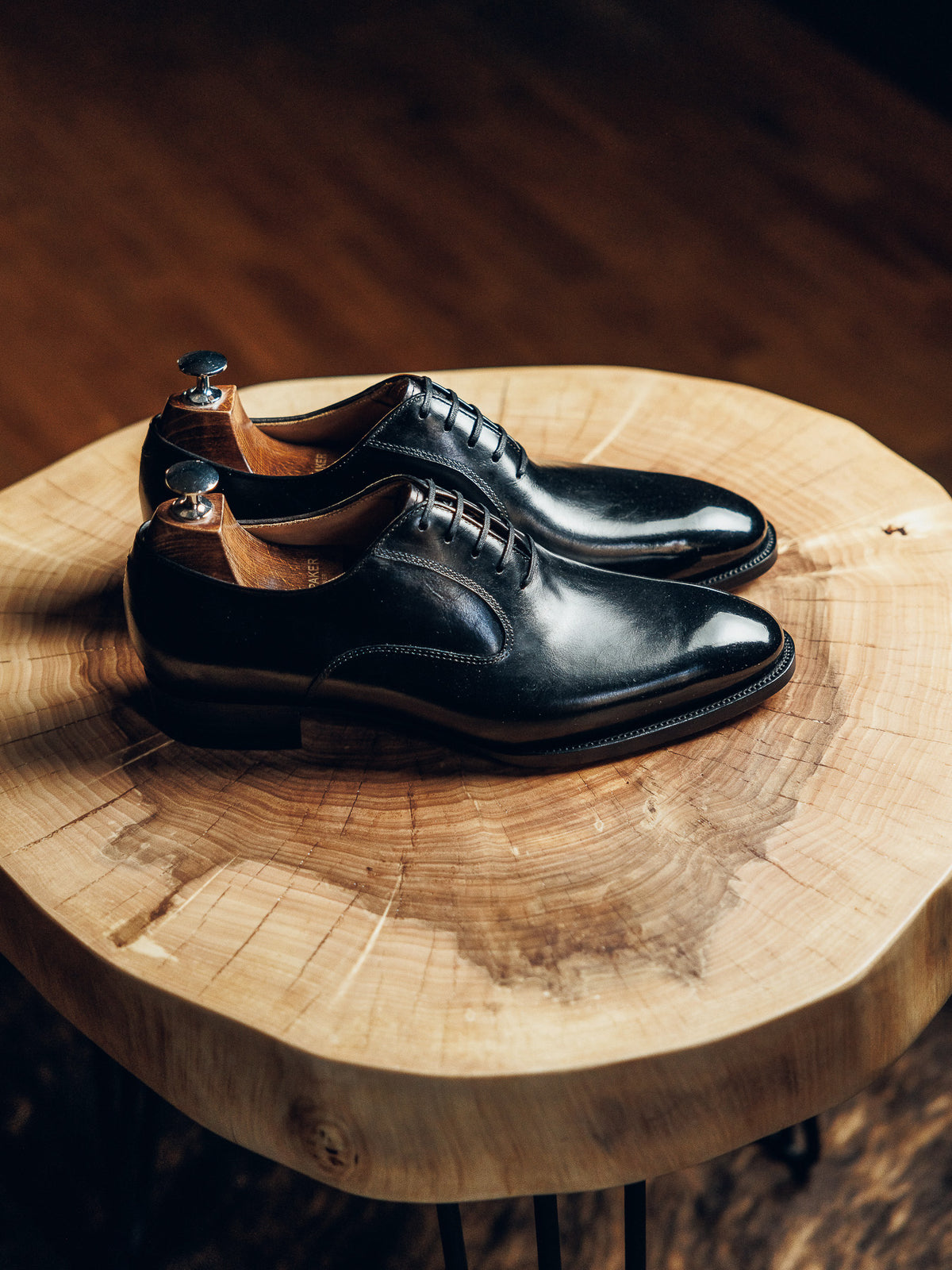 ED133 | BLACK PATINA OXFORDS