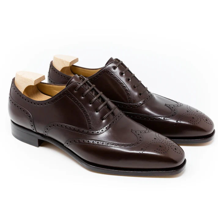 BROGUE OXFORDS | DARK BROWN SMOOTH LEATHER