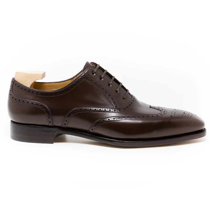 BROGUE OXFORDS | DARK BROWN SMOOTH LEATHER