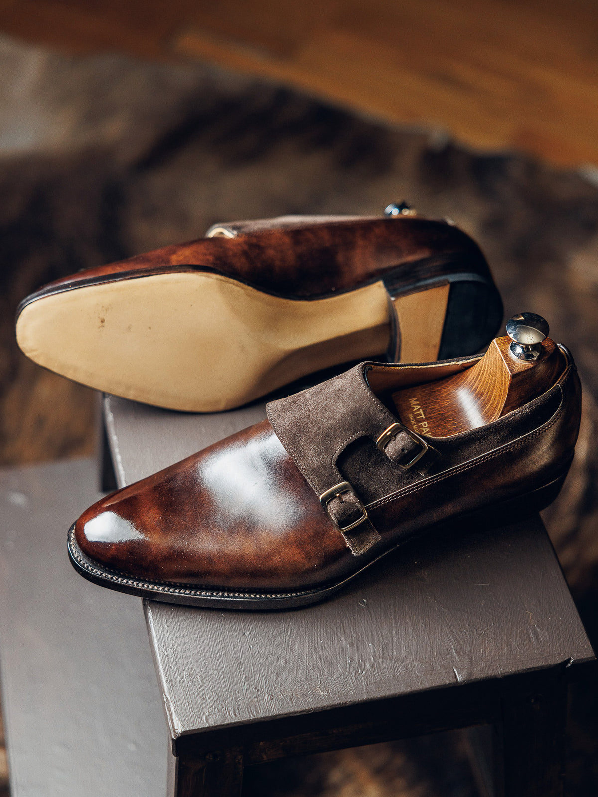 ED140 | COGNAC BROWN DOUBLE MONK