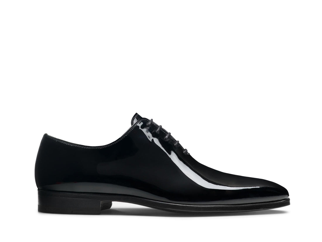 AUGUSTUS| BLACK PATENT LACE UPS