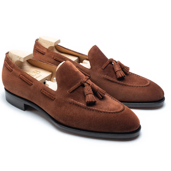 PAUL | FAWN SUEDE TASSEL LOAFERS