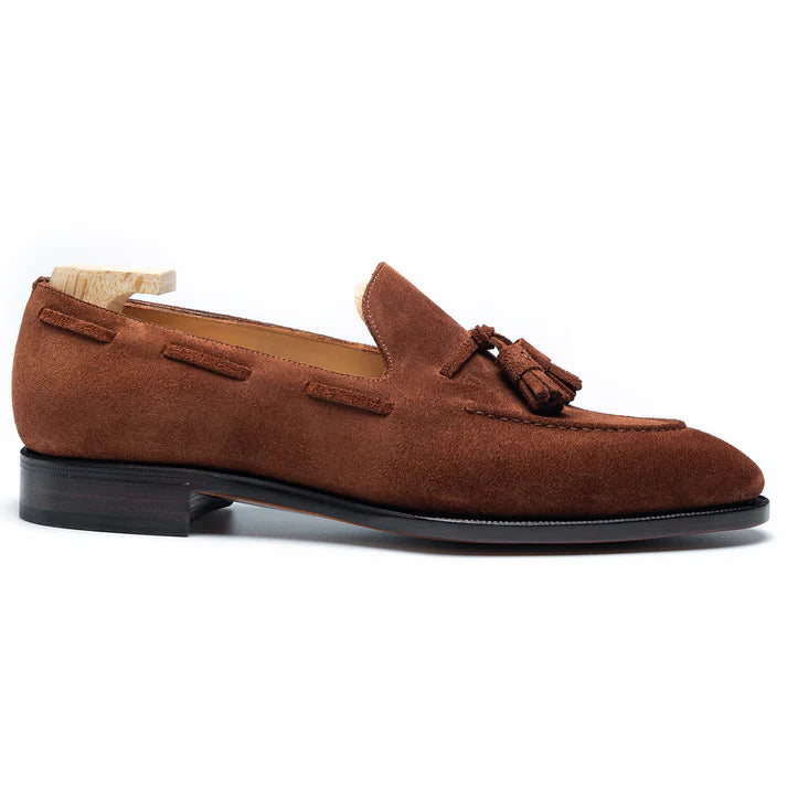 PAUL | FAWN SUEDE TASSEL LOAFERS