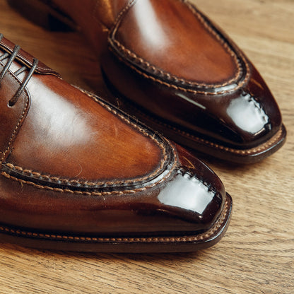 BROWN SPLIT DERBY | PATINA FINISH
