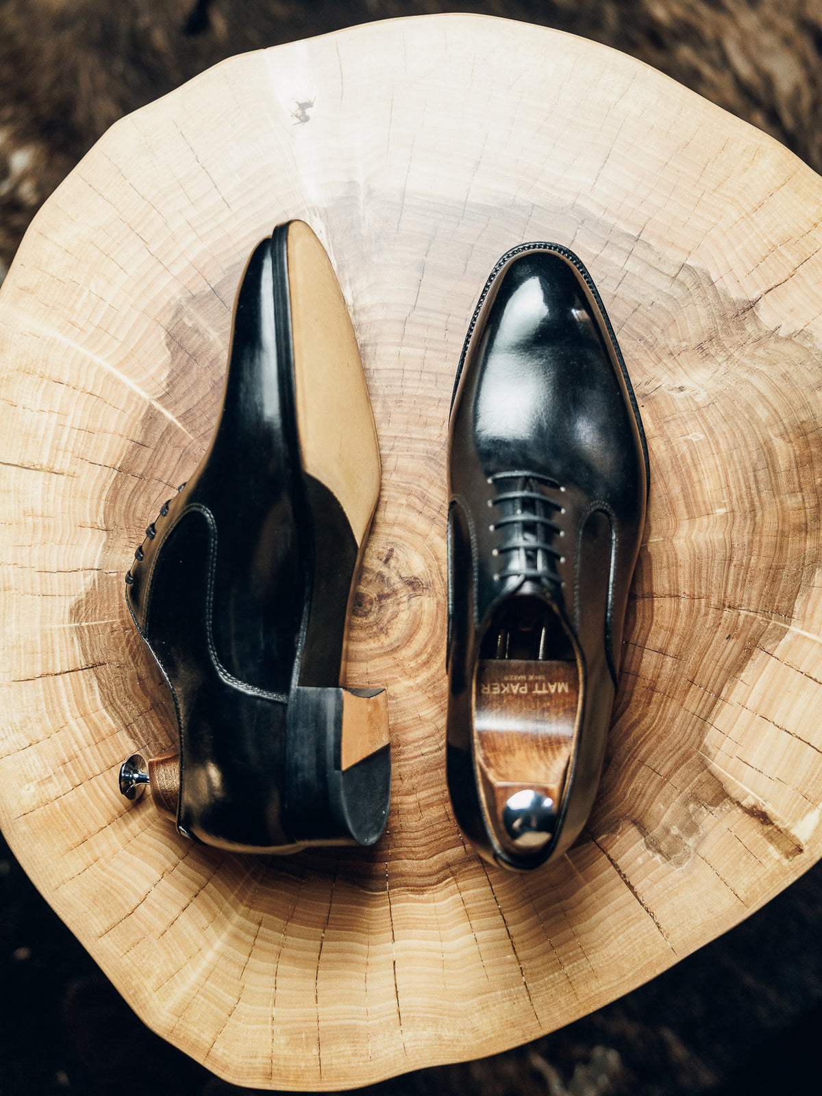 ED133 | BLACK PATINA OXFORDS