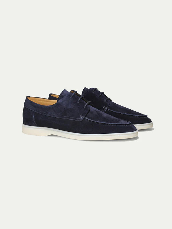 BOAT SHOES | NAVY BLUE SUEDE