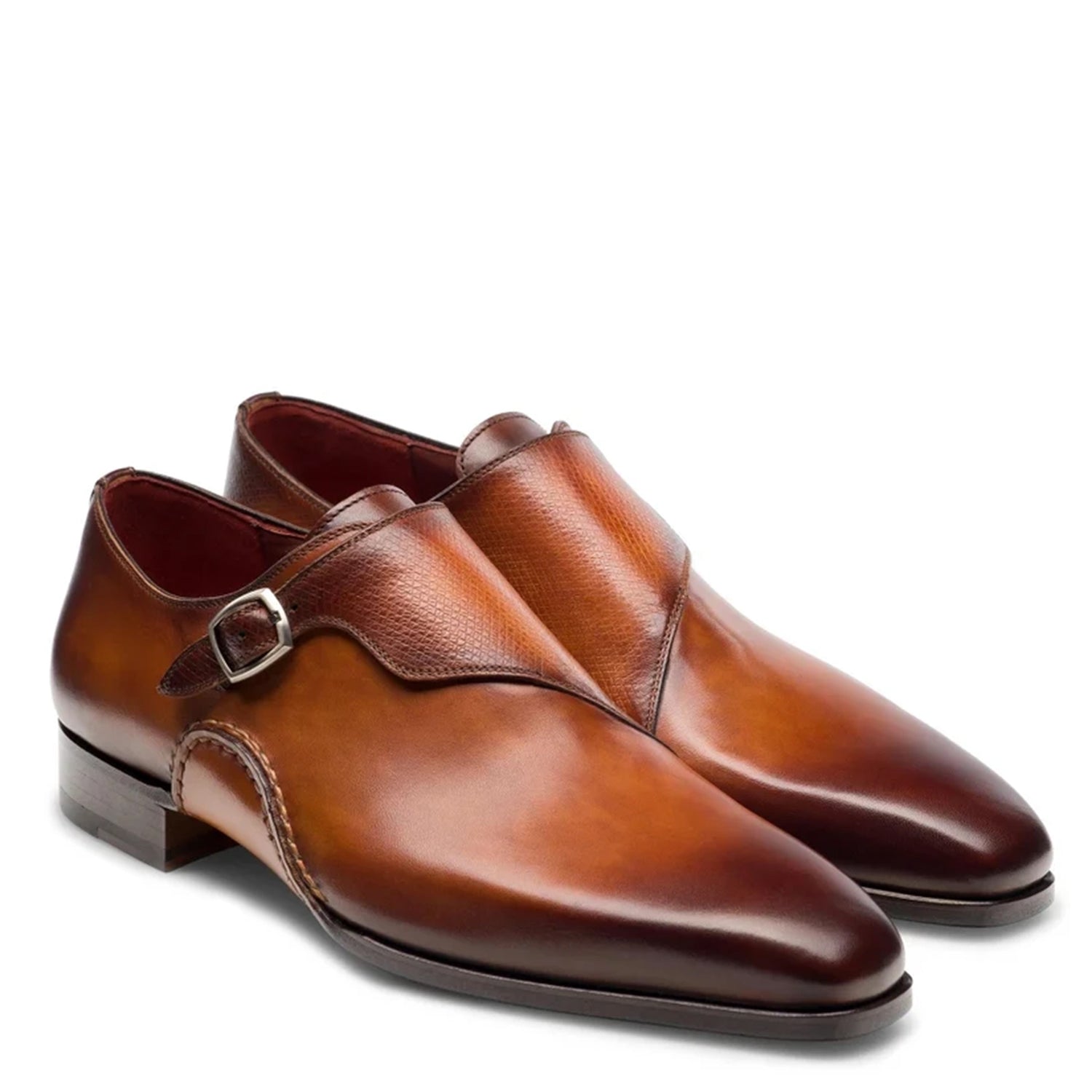 ARTHUR | TAN CURVED SOLE MONKSTRAP