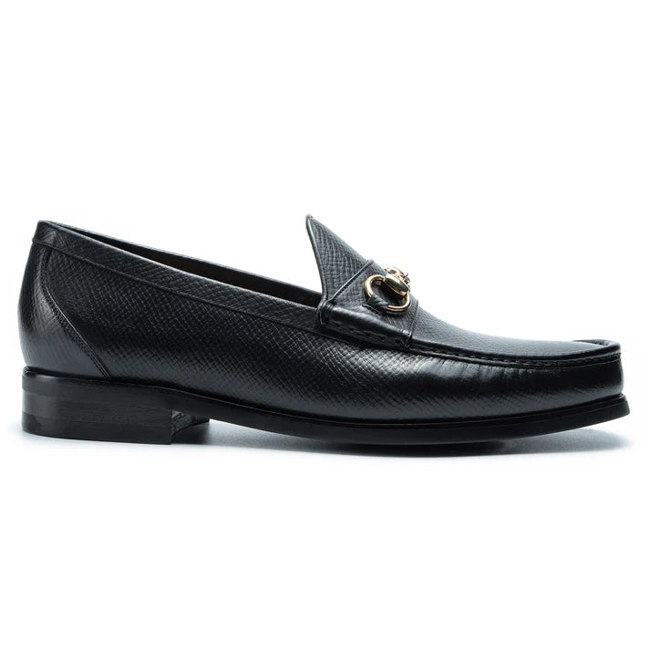 BLACK MILLED LOAFERS | MOACCASINS COLLECTION