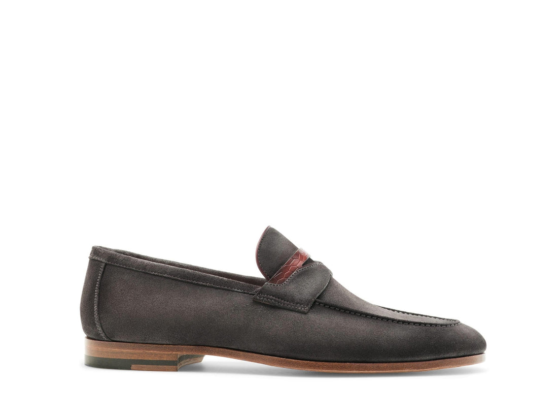 STEVE | GREY SUEDE SLEEK LOAFERS