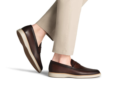 COFFEE BROWN HYBRID PENNY LOAFERS