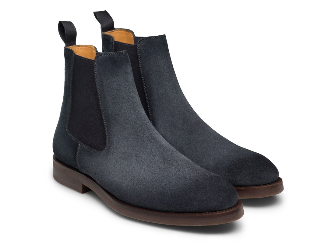 GREY ITALIAN SUEDE BOOTS