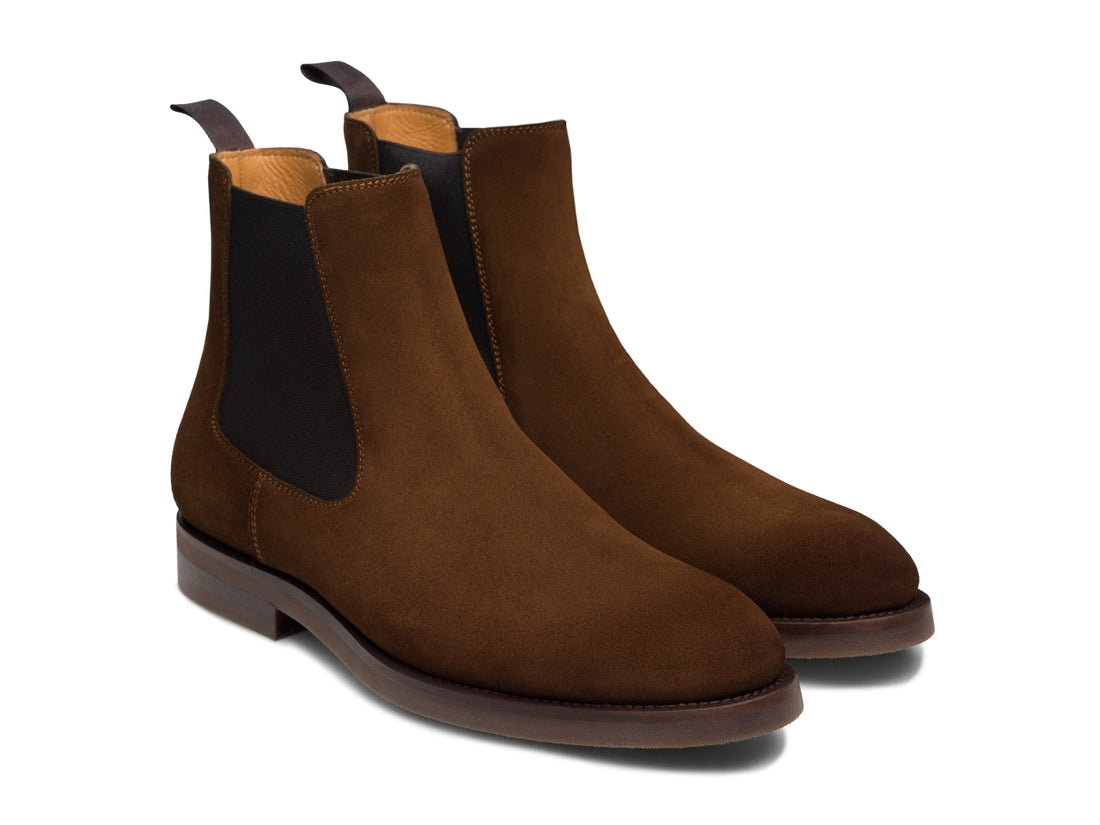 BROWN ITALIAN SUEDE BOOTS