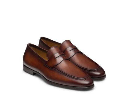 ROBERTO II | BROWN MILLED LOAFERS