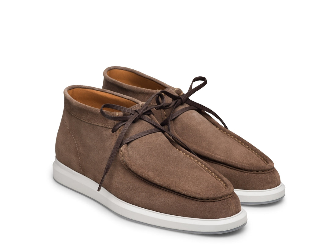 MOCHA BOOTS | BROWN SUEDE LACE UPS