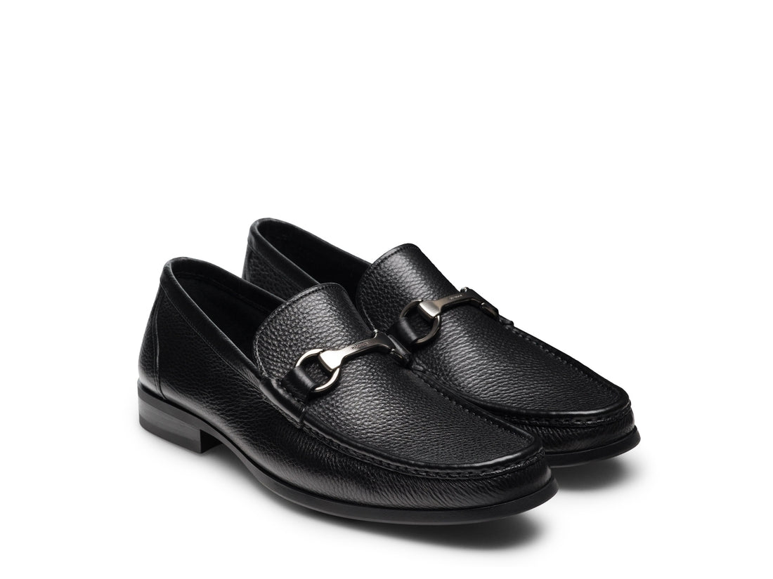 SIENNA | BLACK MILLED LOAFERS
