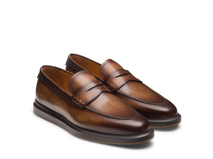 DARK BROWN HYBRID PENNY LOAFERS