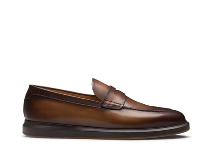 DARK BROWN HYBRID PENNY LOAFERS