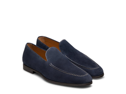ANTONY | NAVY BLUE SUEDE LOAFERS