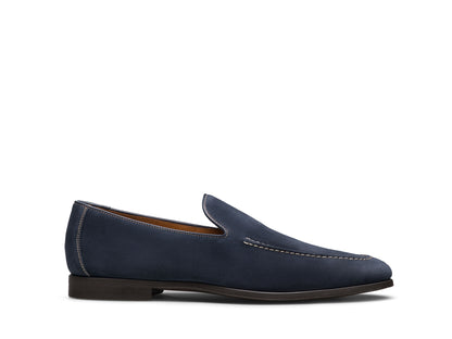 ANTONY | NAVY BLUE SUEDE LOAFERS