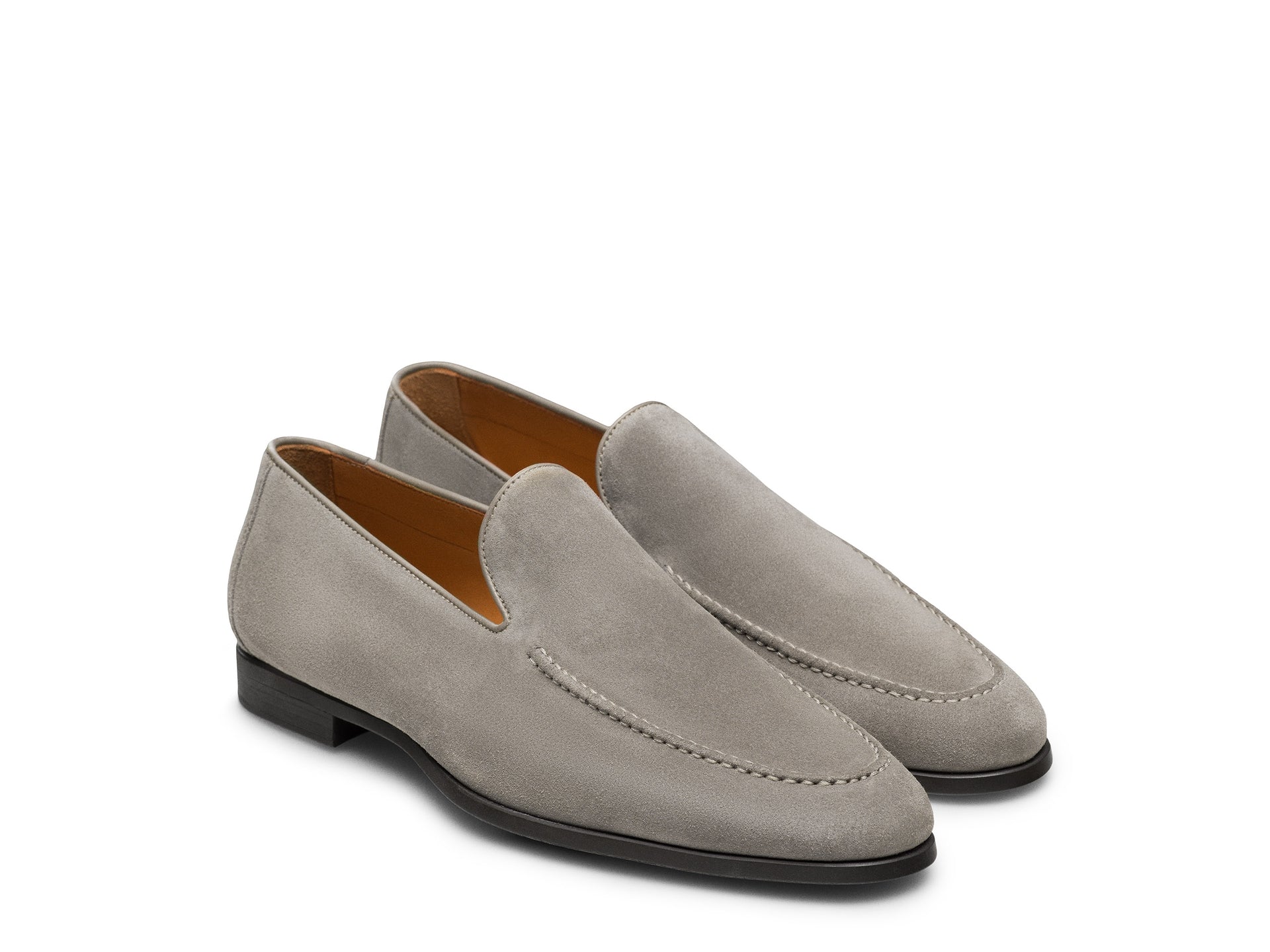 ANTONY | STONE GREY SUEDE LOAFERS