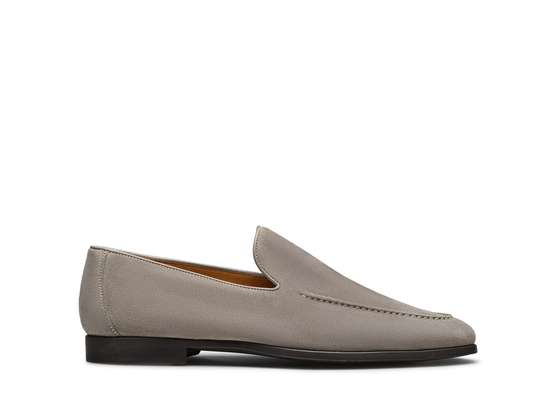 ANTONY | STONE GREY SUEDE LOAFERS