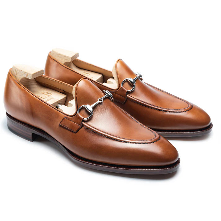 SALVIO | TAN HORSEBIT LOAFERS