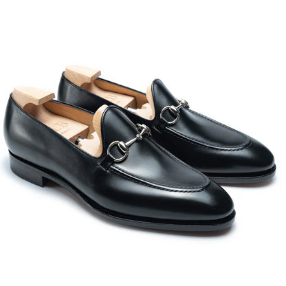 SALVIO | BLACK HORSEBIT LOAFERS